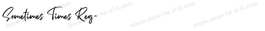 Sometimes Times Reg字体转换